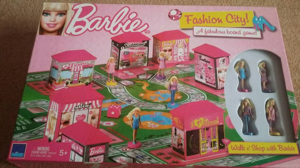 barbie fashion city board game